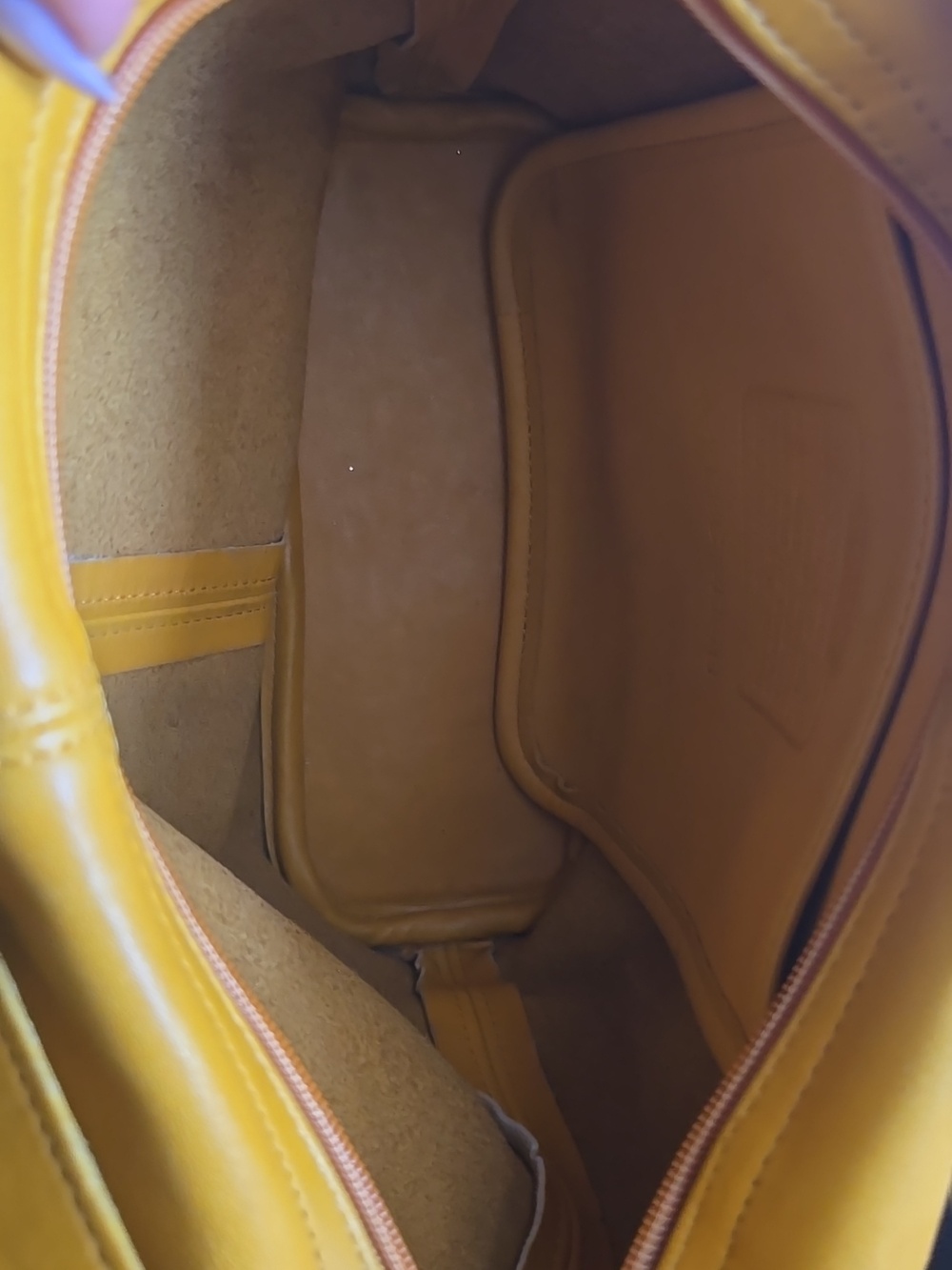 Coach Yellow Leather Shoulder Bag - Picture 6 of 7